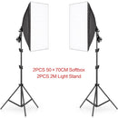 SH 50x70CM Fotografia Softbox Kits de iluminação Equipamento profissional de sis