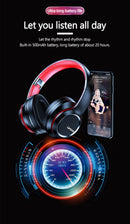 Lenovo hd200 fones de ouvido bluetooth over-ear dobrável computador sem fio canc