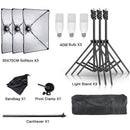 SH 50x70CM Fotografia Softbox Kits de iluminação Equipamento profissional de sis