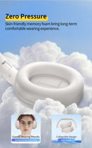 Qcy h3 lite anc fones de ouvido sem fio/com fio bluetooth 5.3 dobrável sobre a o