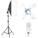 SH 50x70CM Fotografia Softbox Kits de iluminação Equipamento profissional de sis