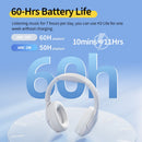 Qcy h3 lite anc fones de ouvido sem fio/com fio bluetooth 5.3 dobrável sobre a o