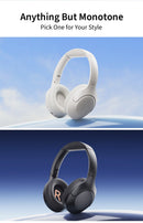 Qcy h3 lite anc fones de ouvido sem fio/com fio bluetooth 5.3 dobrável sobre a o